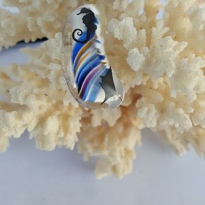 Seahorse Stingray fuse dichroic pendant